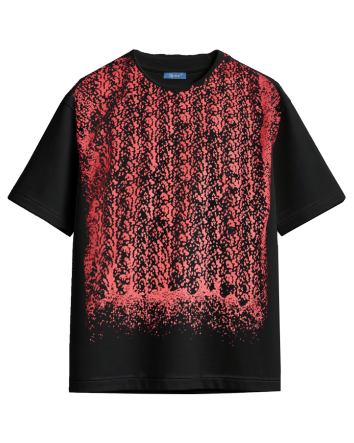 REGULAR T-SHIRT “TROMPE-L'OEIL” BLACK