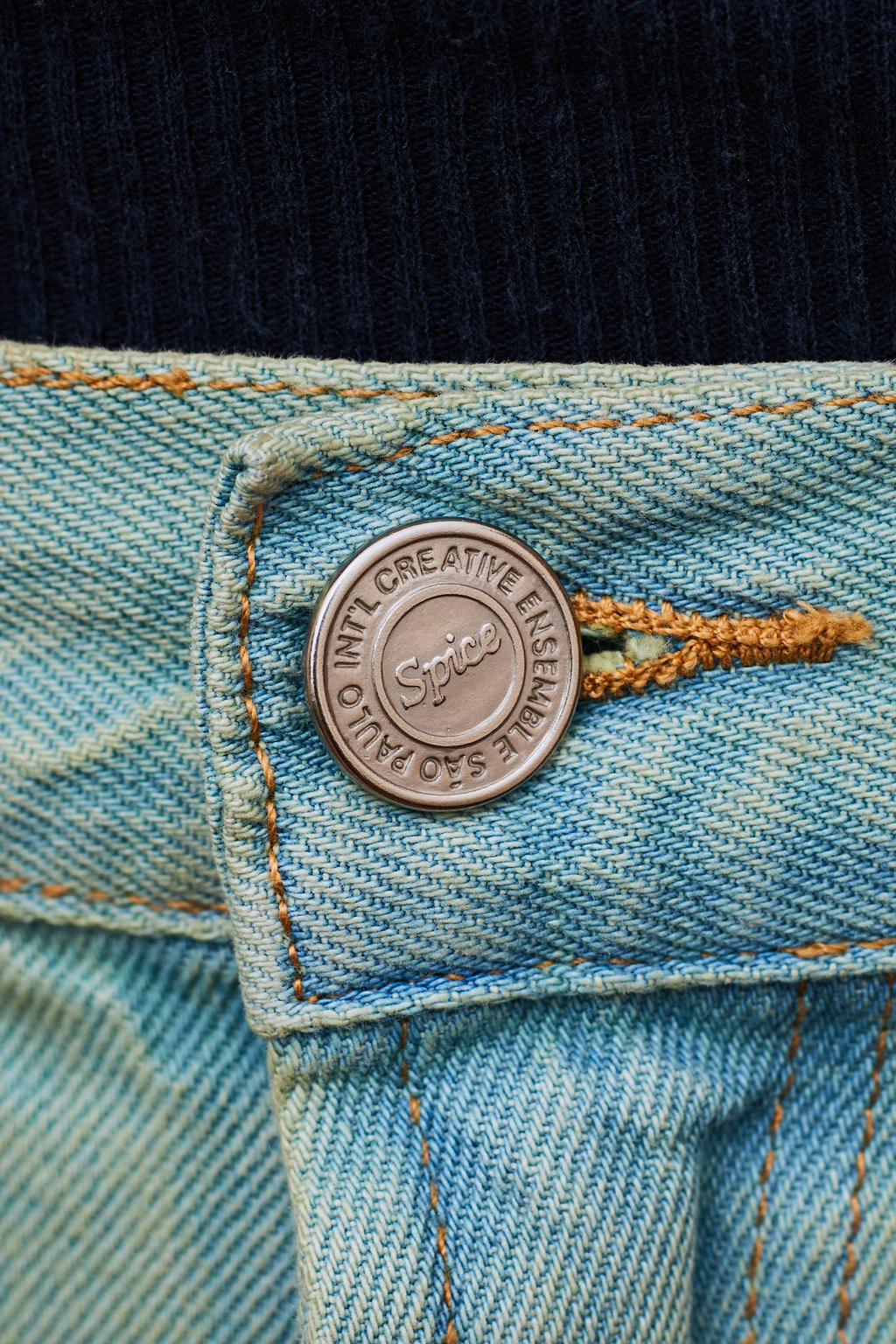 ICE GREEN REGULAR DENIM PANTS