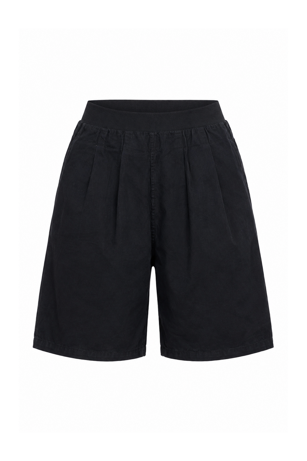 WIDE ELÁSTICO BLACK CANVAS SHORTS