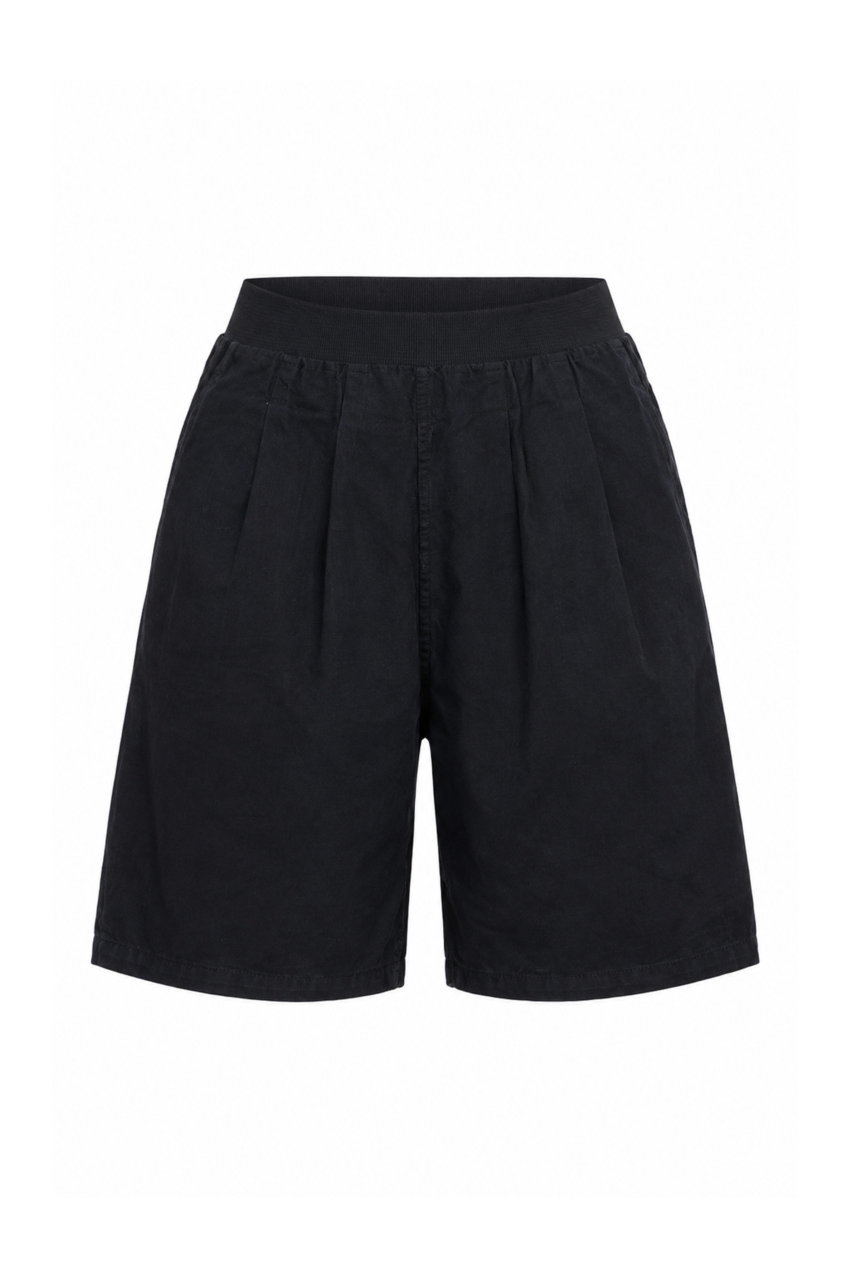 WIDE ELÁSTICO BLACK CANVAS SHORTS