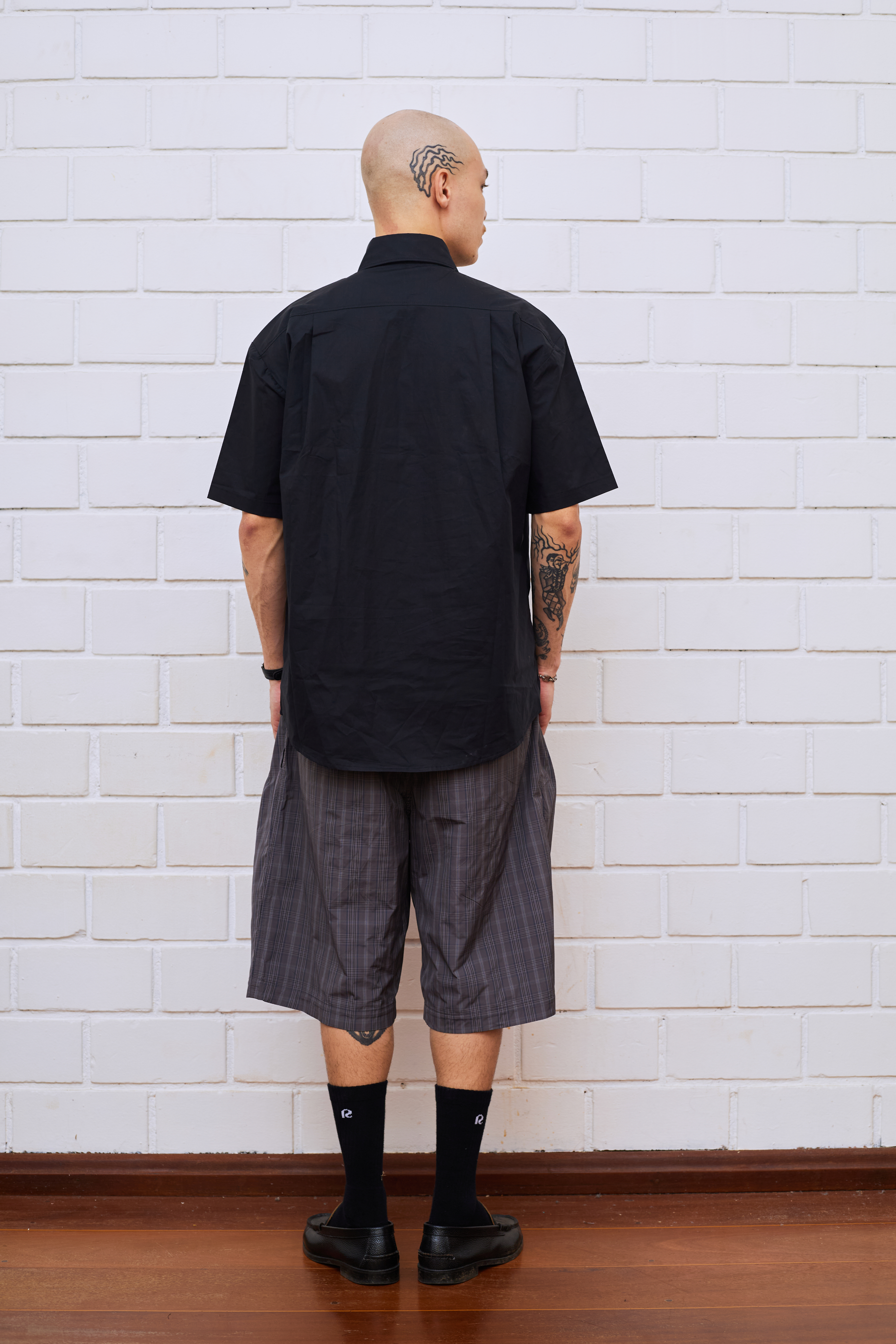 WIDE PLAID SHORTS