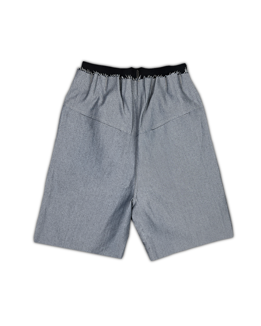 WIDE DENIM SHORTS