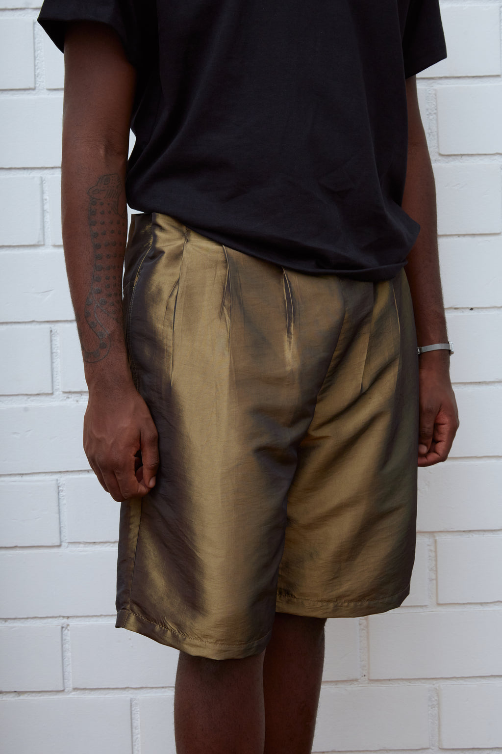 WIDE 'IRIDESCENT' SHORTS