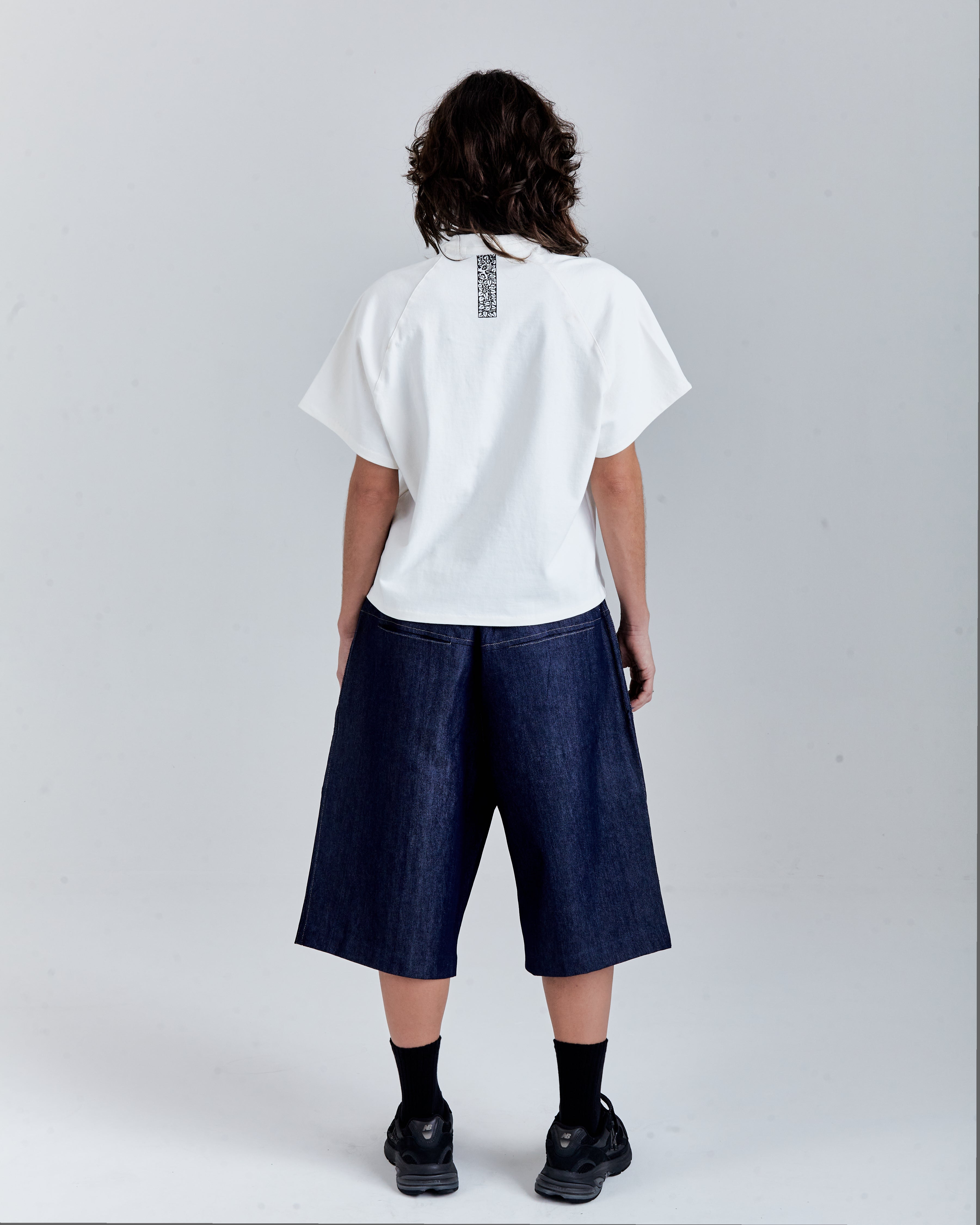 RAGLAN T-SHIRT 'RS' OFF-WHITE