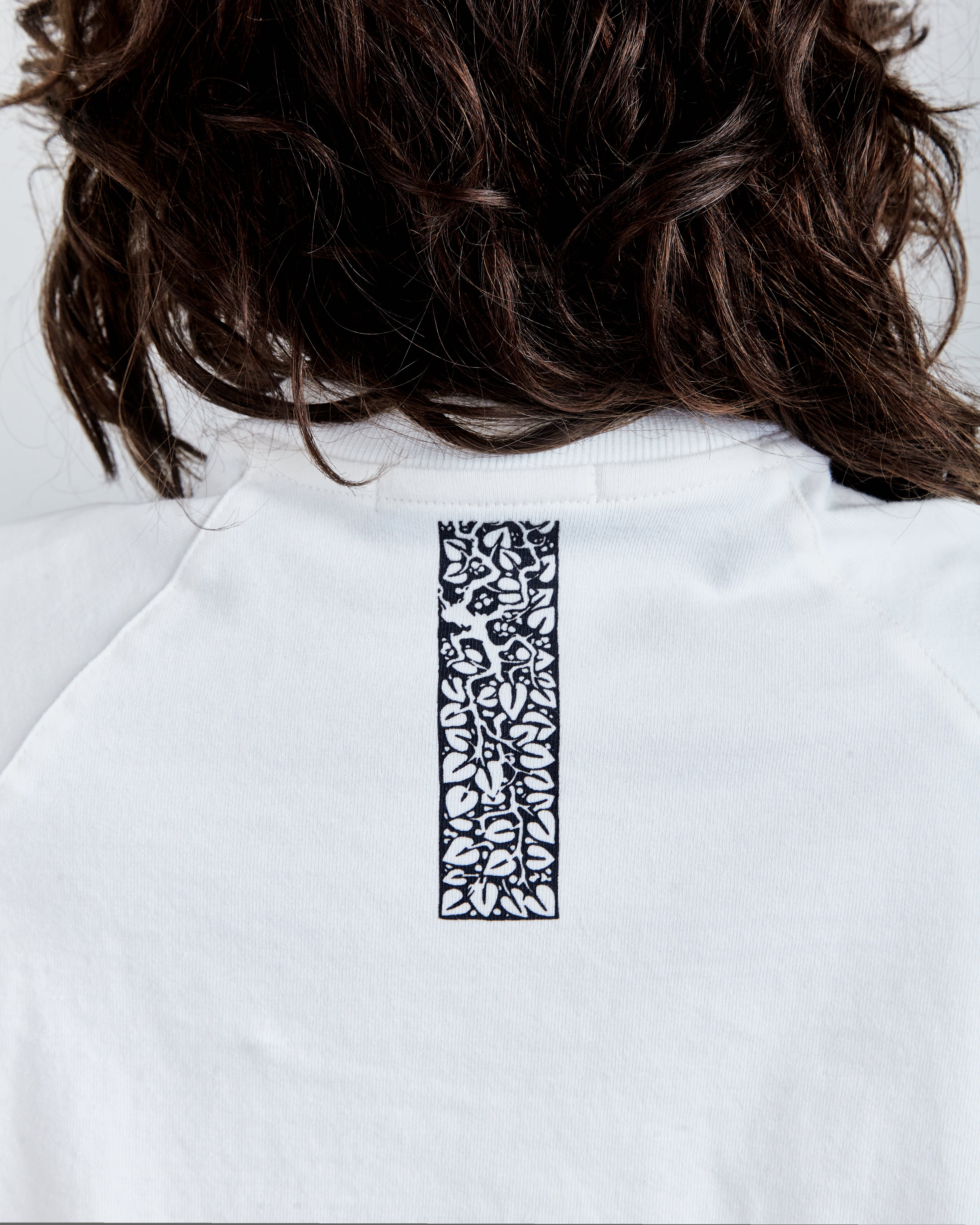 RAGLAN T-SHIRT 'RS' OFF-WHITE