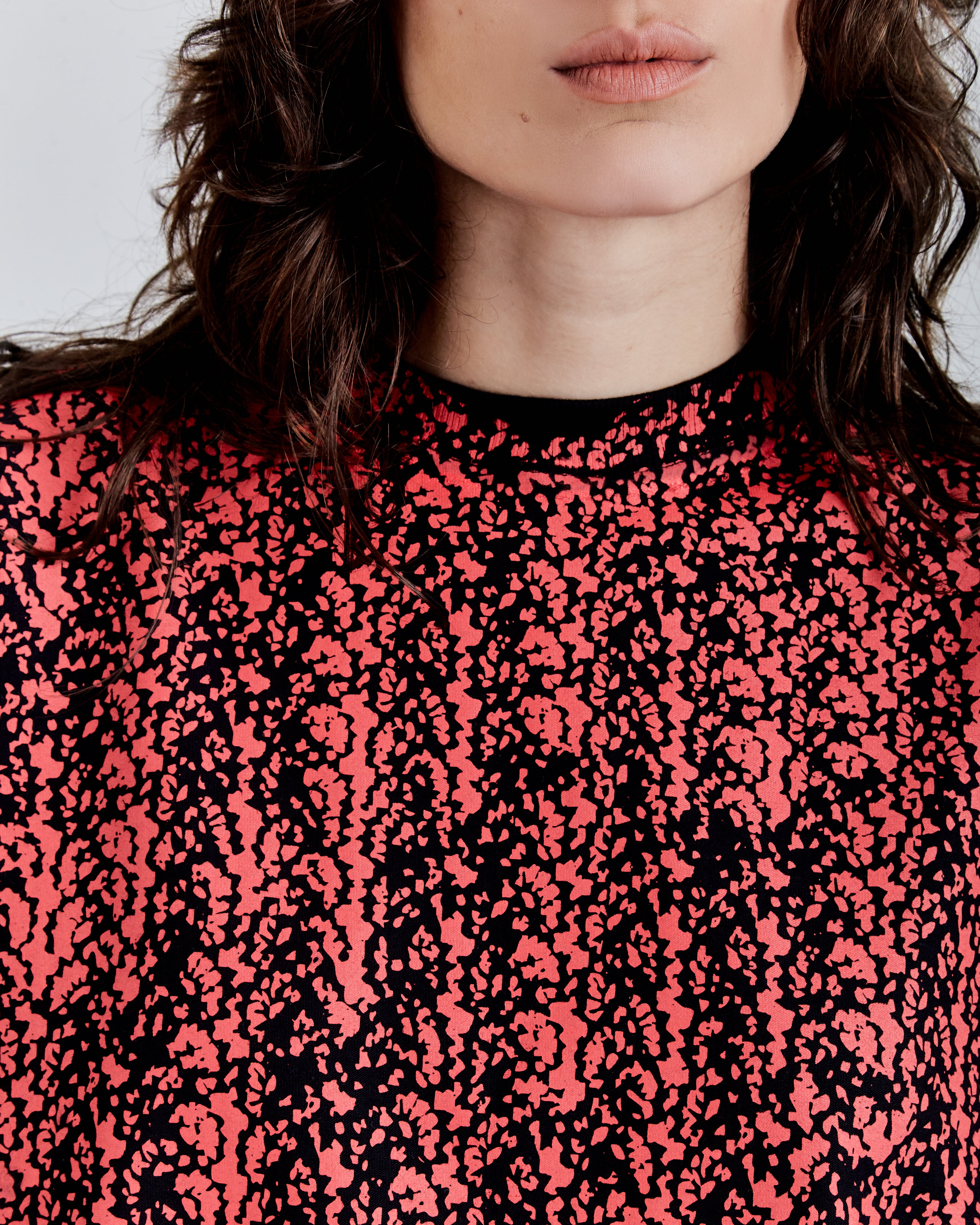 REGULAR T-SHIRT “TROMPE-L'OEIL” BLACK