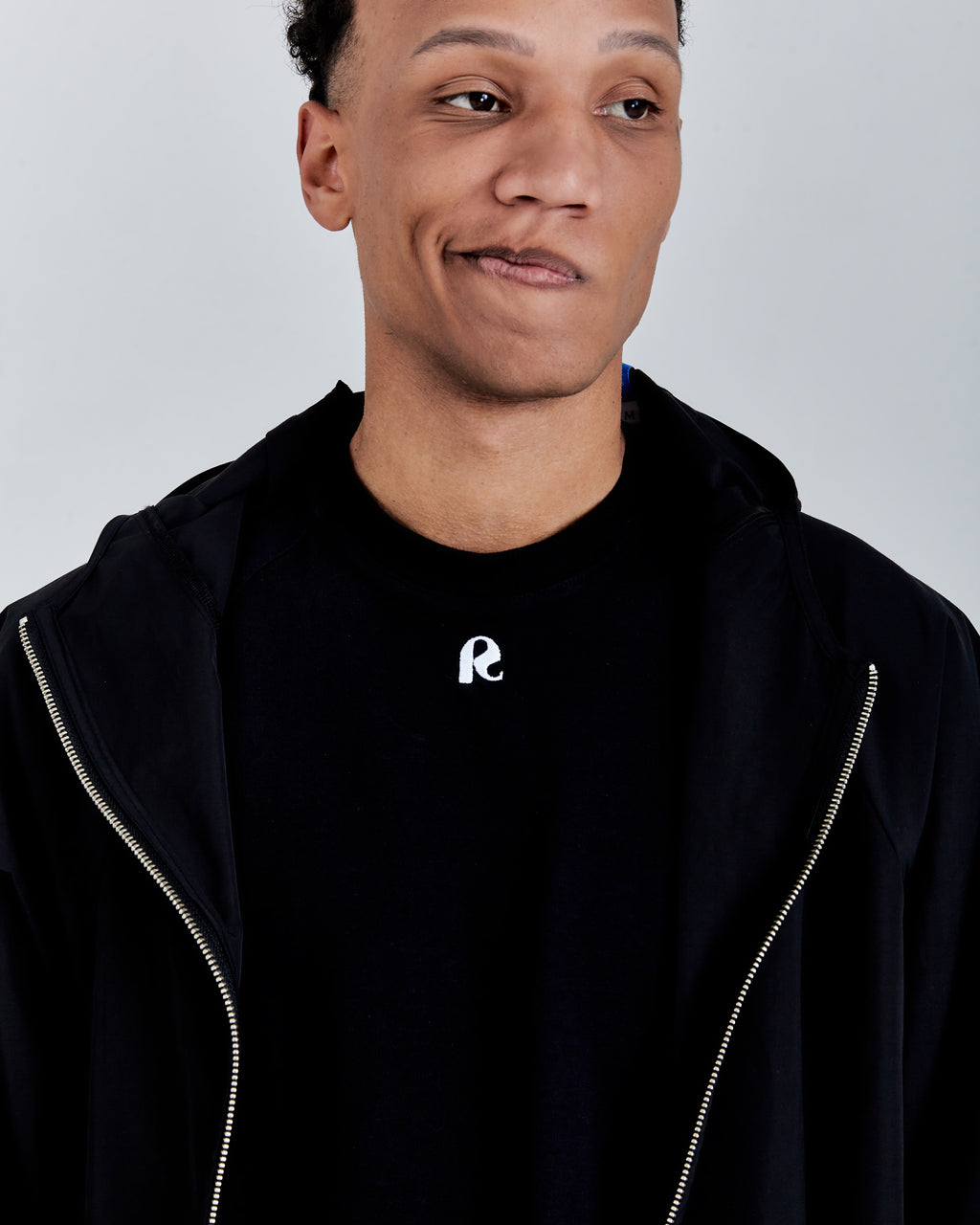 RAGLAN T-SHIRT 'RS' BLACK
