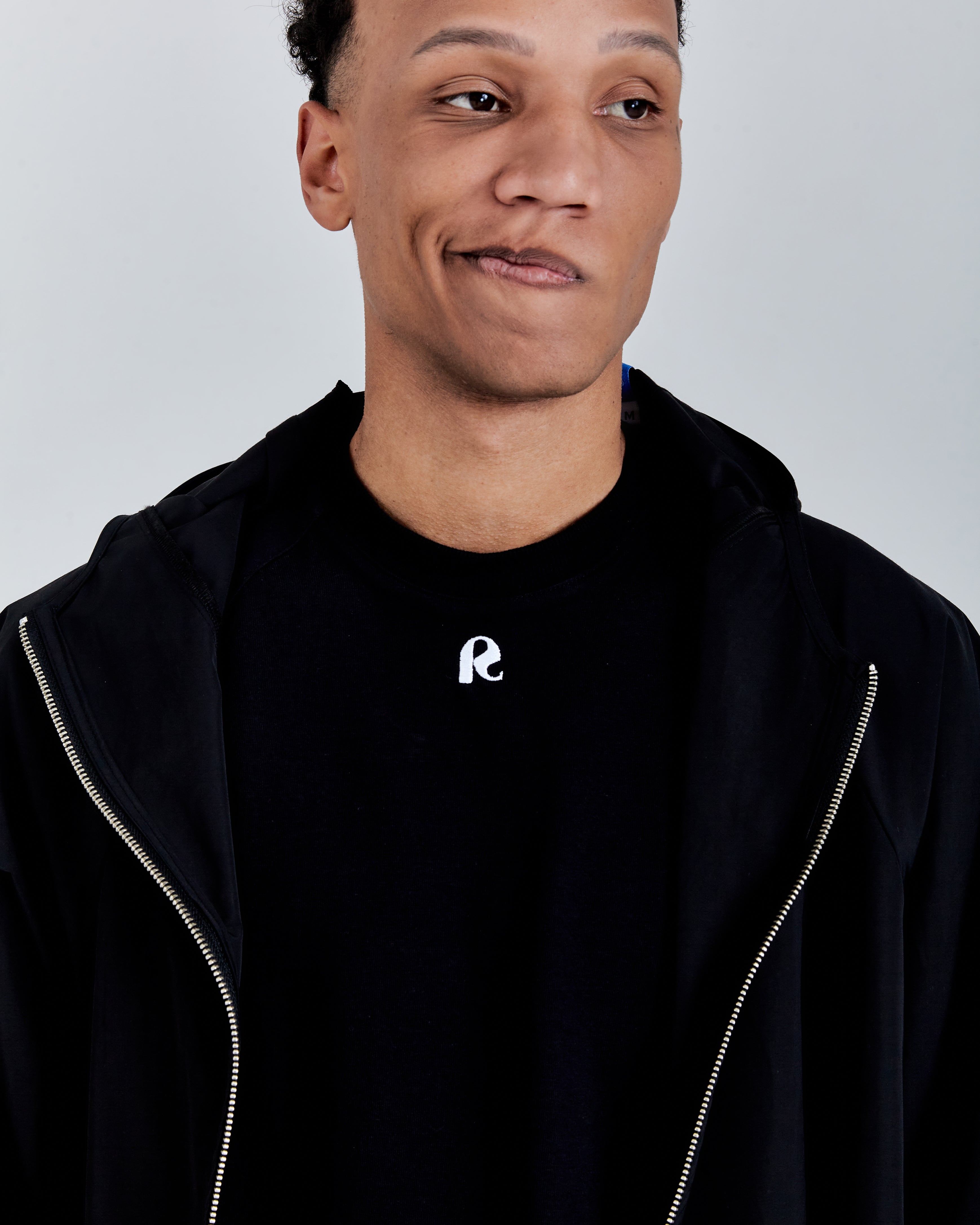 RAGLAN T-SHIRT 'RS' BLACK
