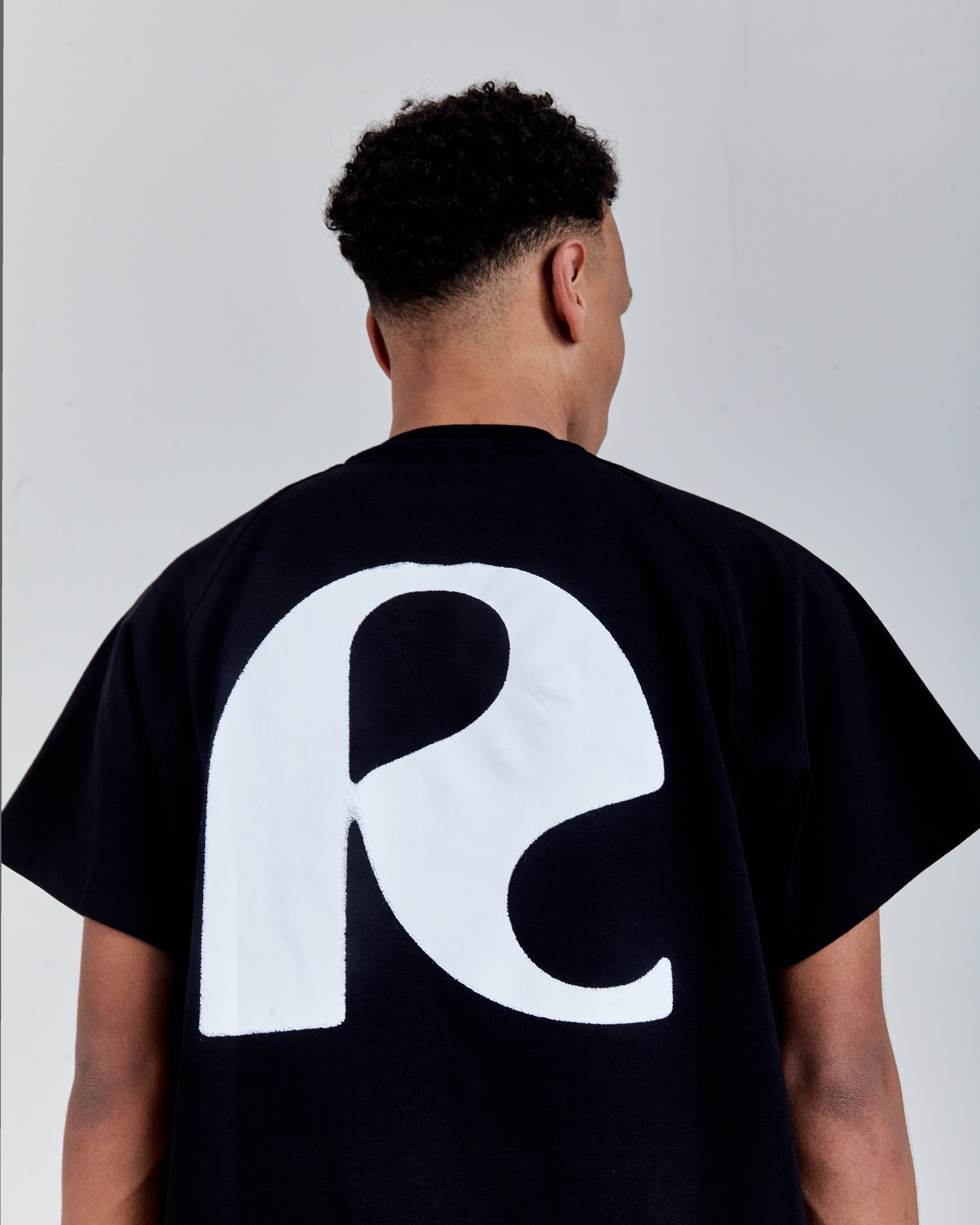 RAGLAN T-SHIRT 'RS' BLACK