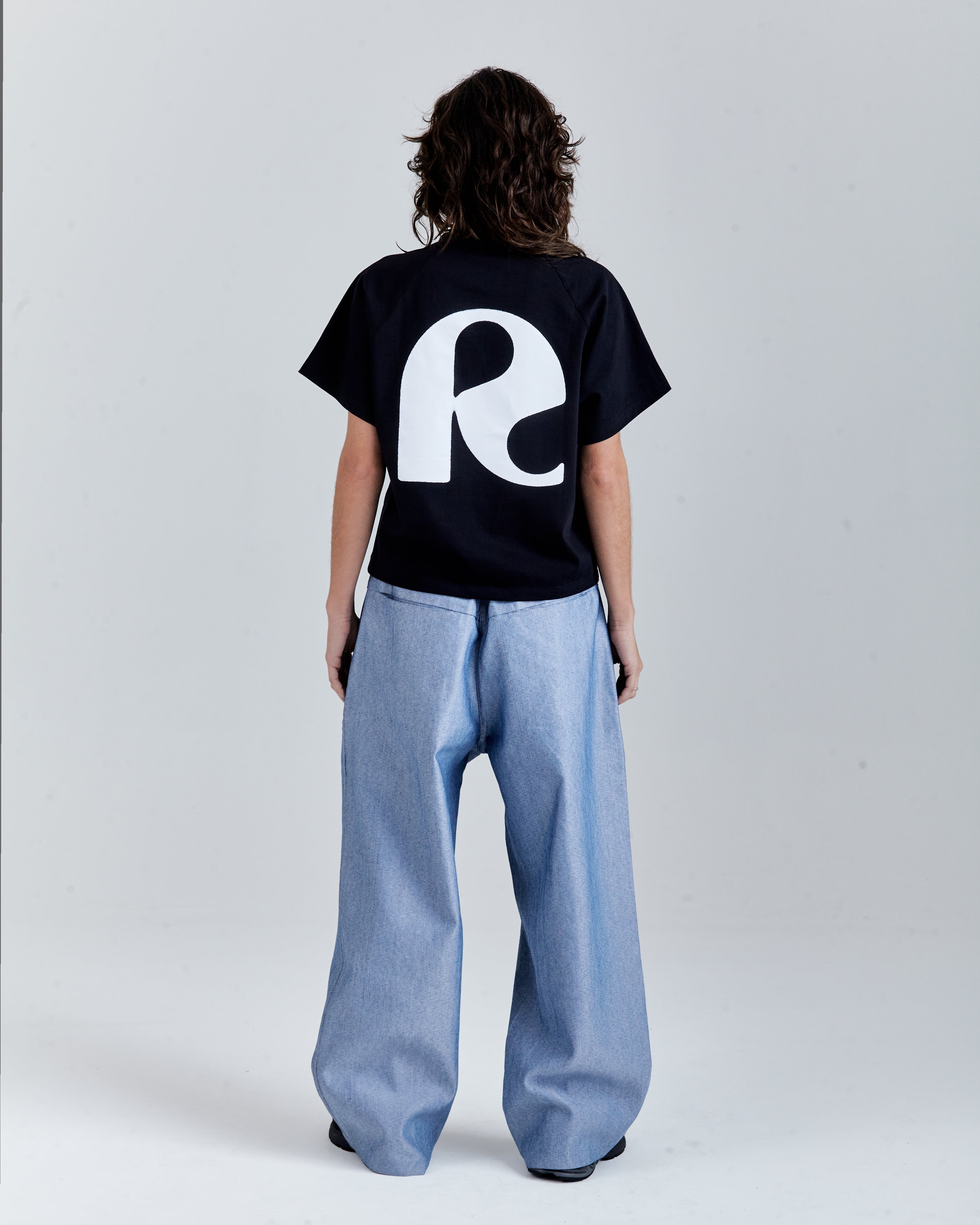 RAGLAN T-SHIRT 'RS' BLACK