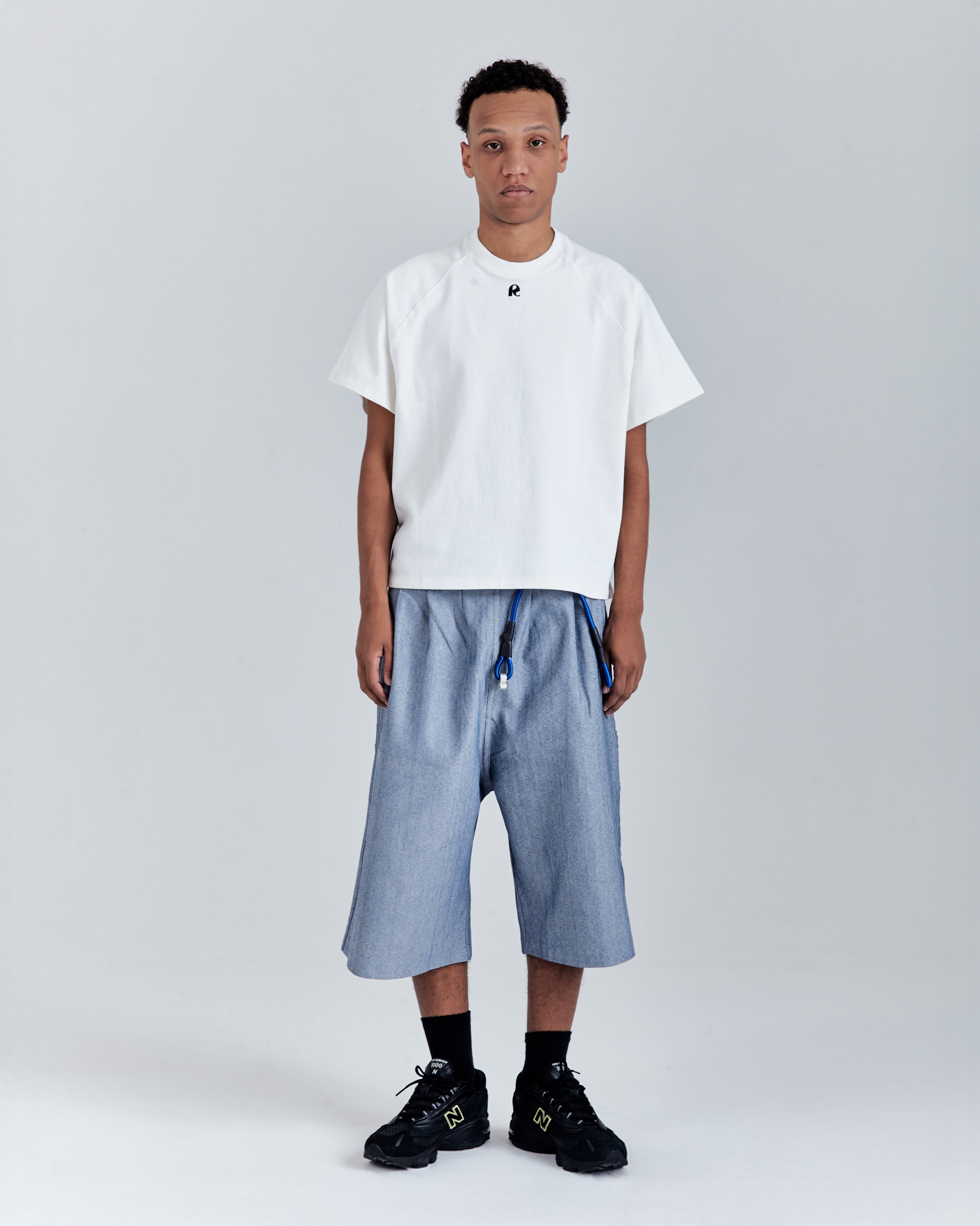 RAGLAN T-SHIRT 'RS' OFF-WHITE