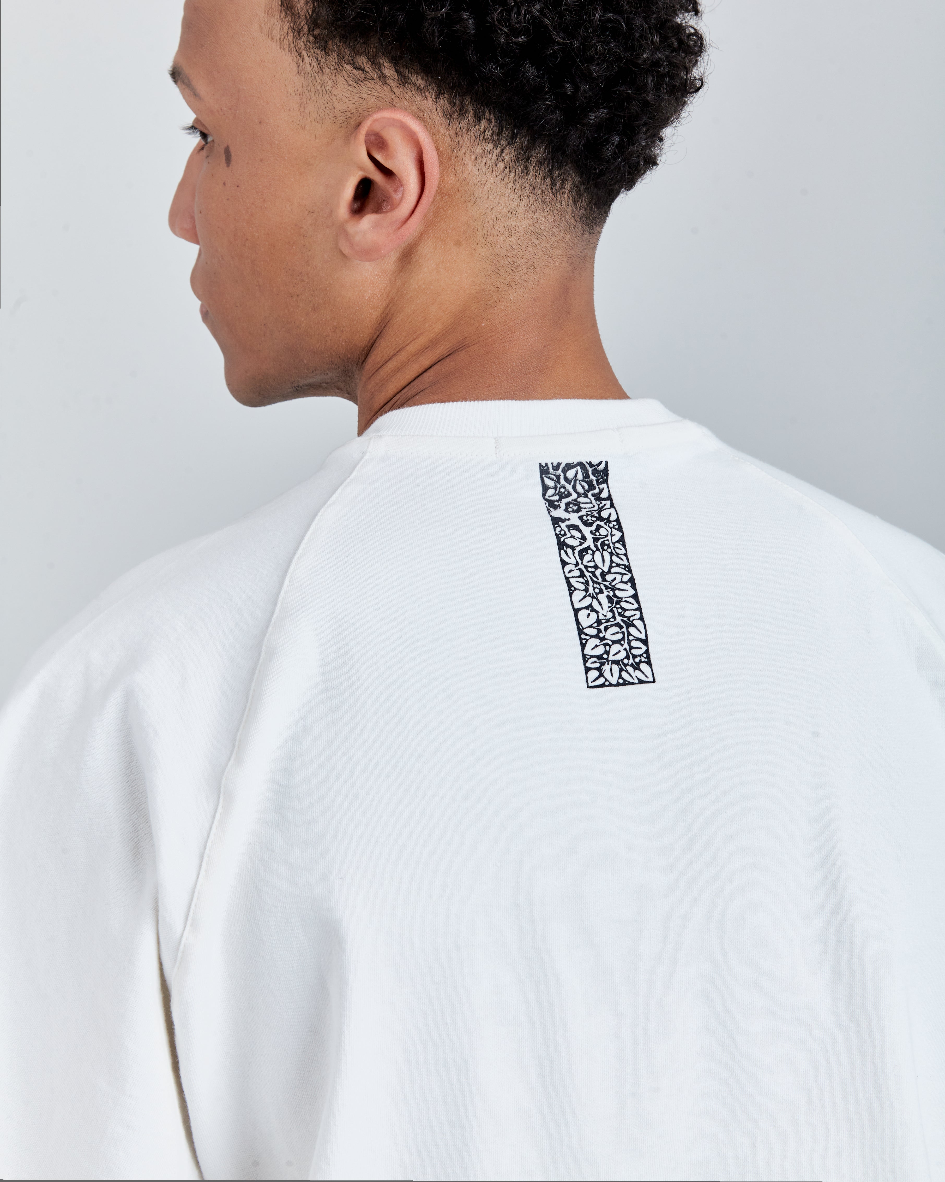 RAGLAN T-SHIRT 'RS' OFF-WHITE