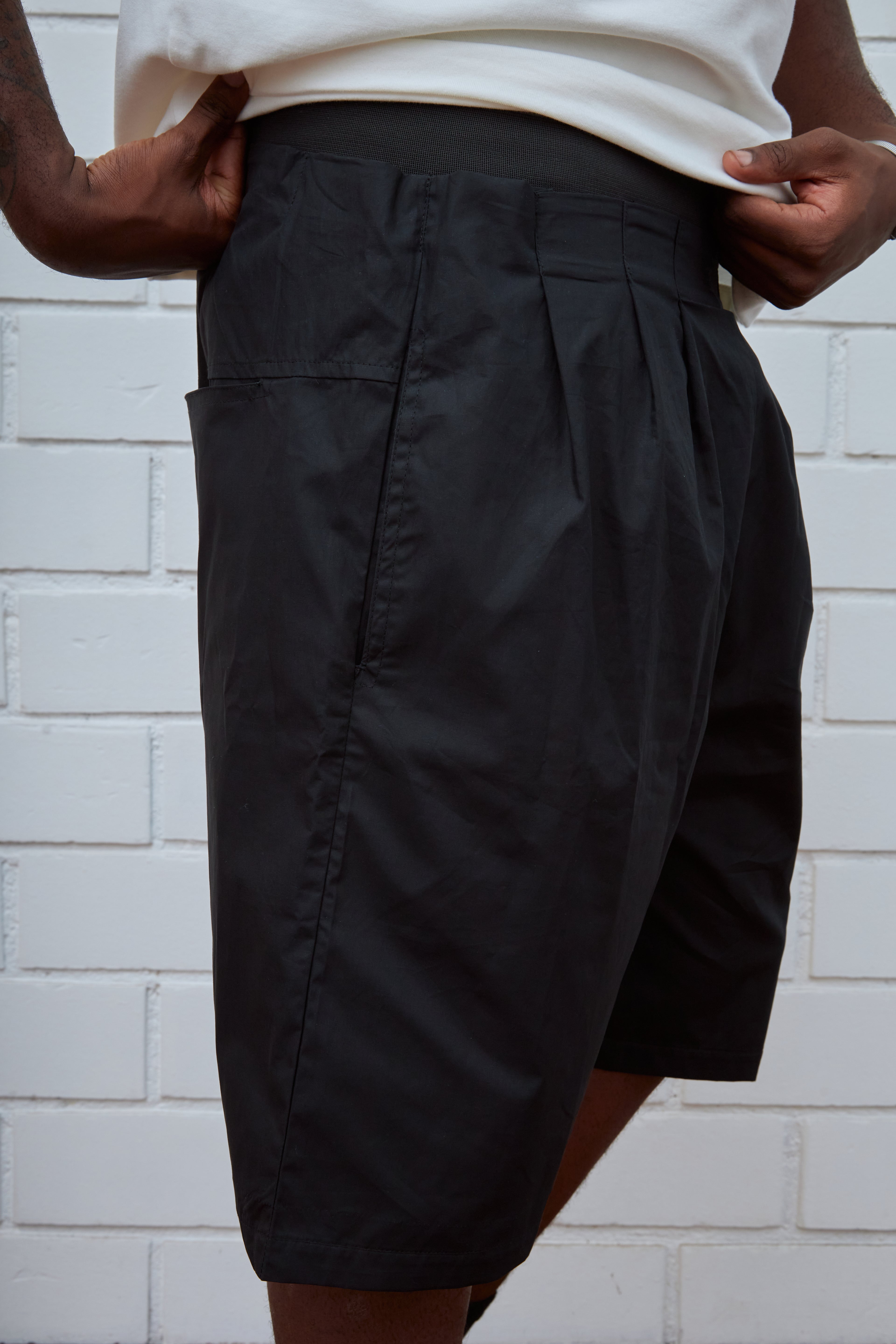 WIDE COTTON TECH SHORTS