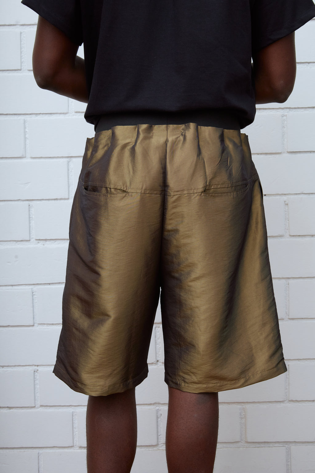 WIDE 'IRIDESCENT' SHORTS