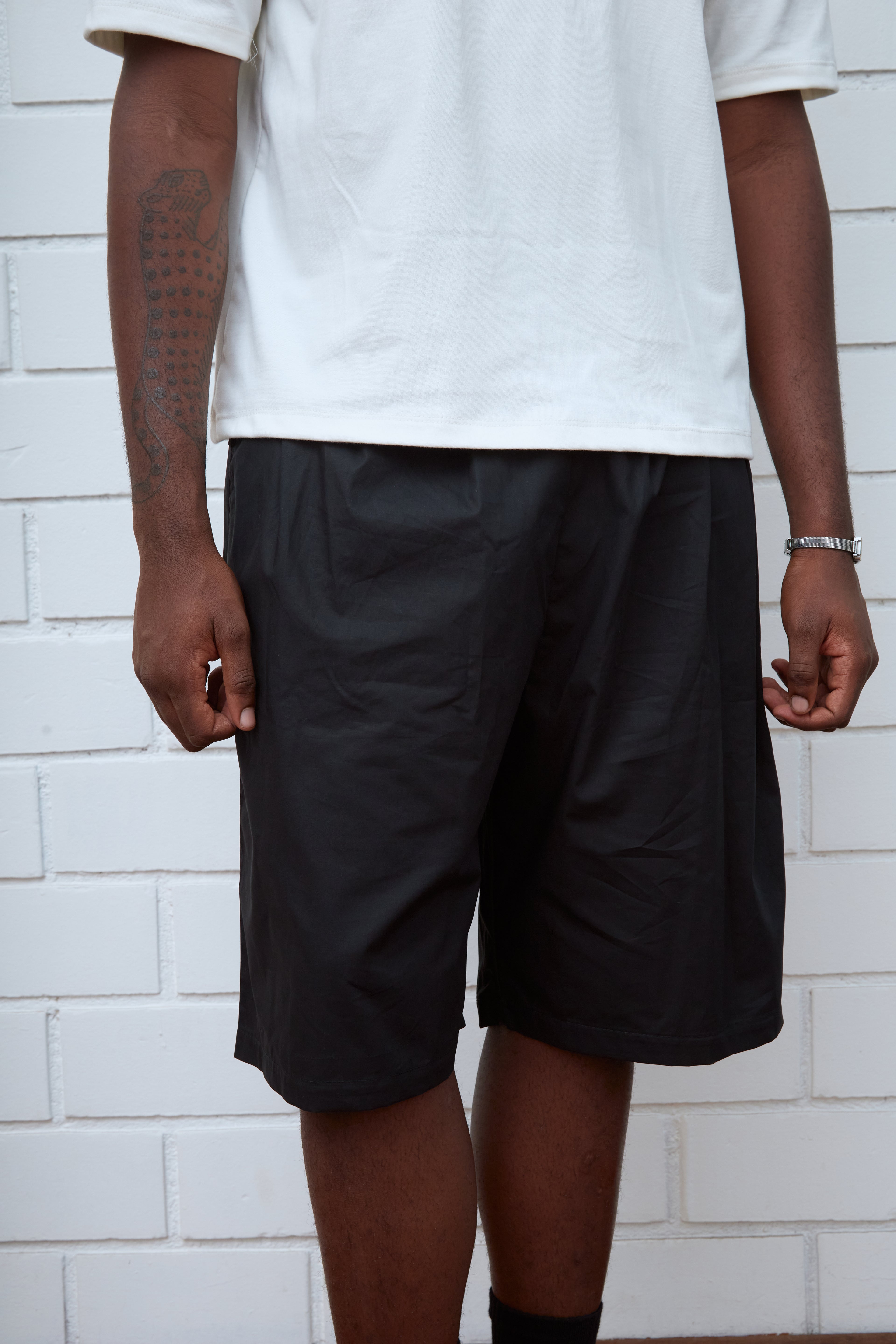 WIDE COTTON TECH SHORTS
