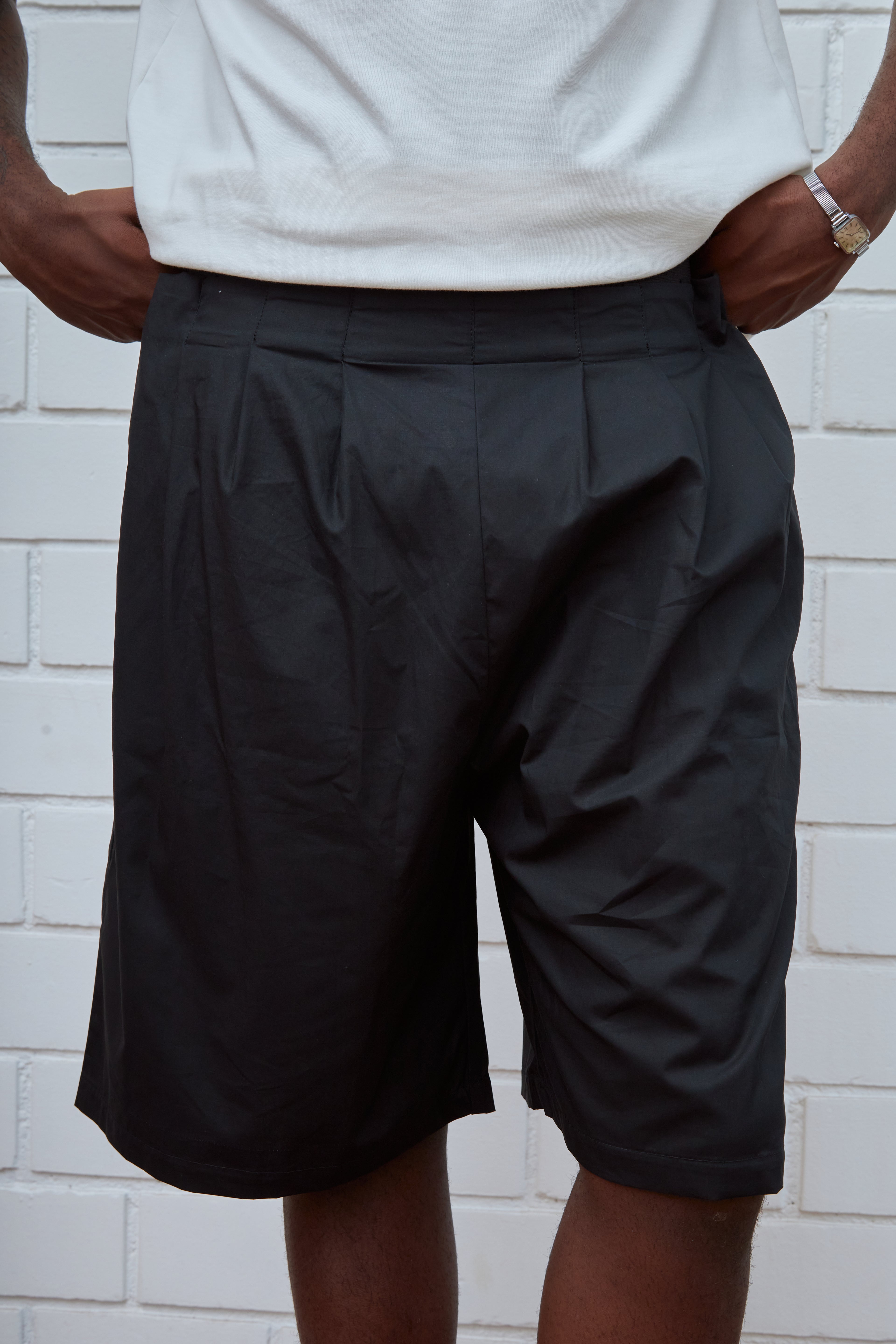 WIDE COTTON TECH SHORTS