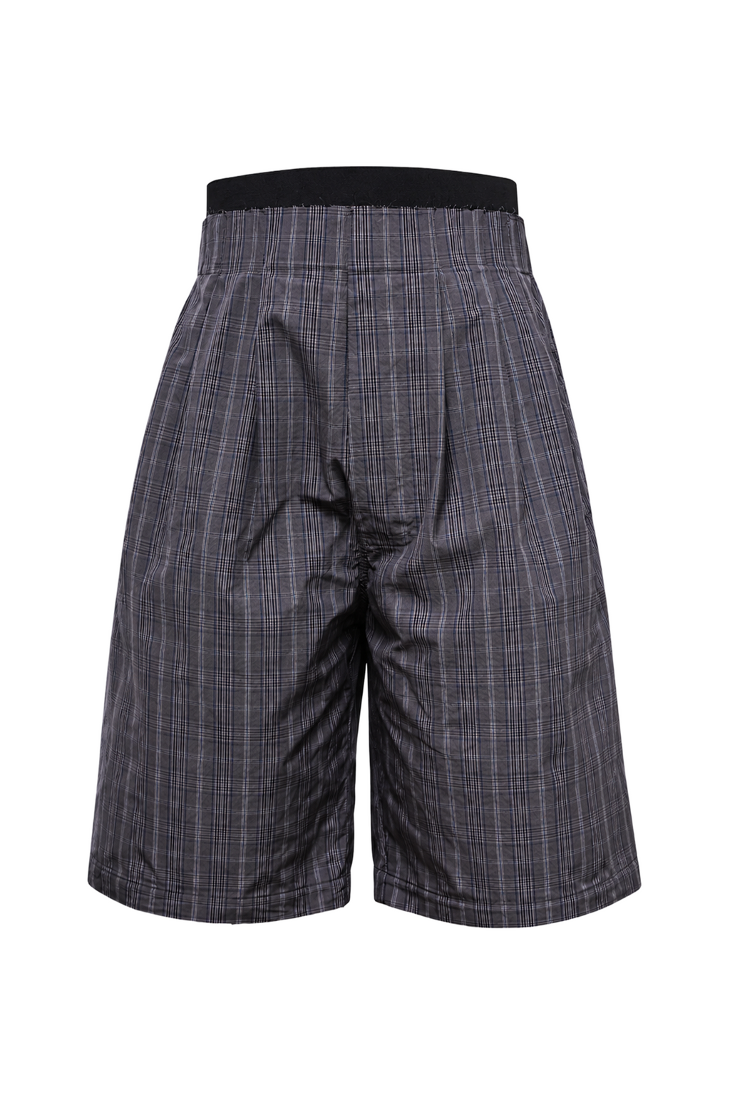WIDE PLAID SHORTS