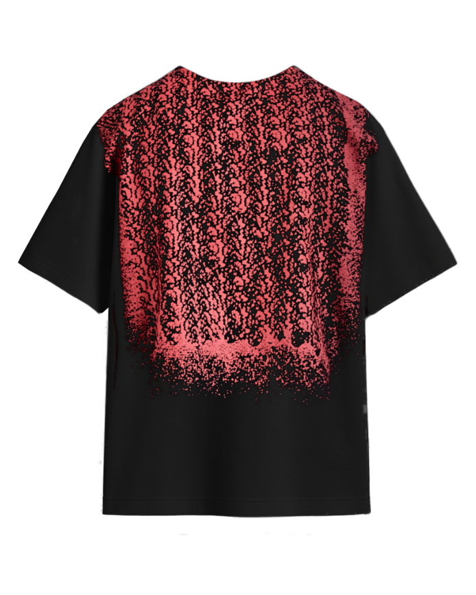 REGULAR T-SHIRT “TROMPE-L'OEIL” BLACK