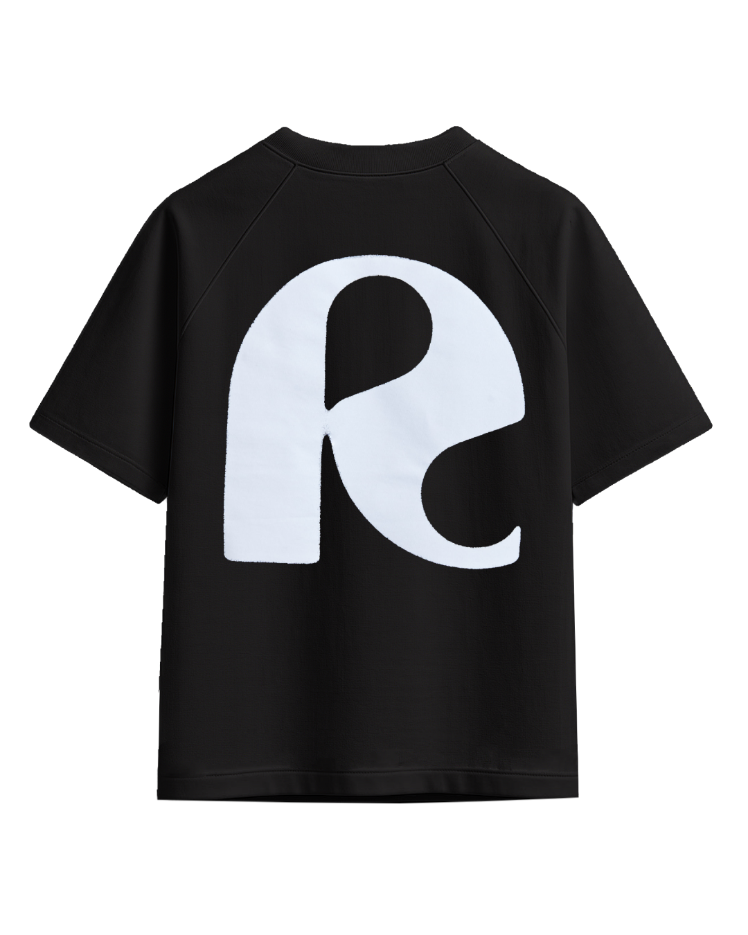 RAGLAN T-SHIRT 'RS' BLACK