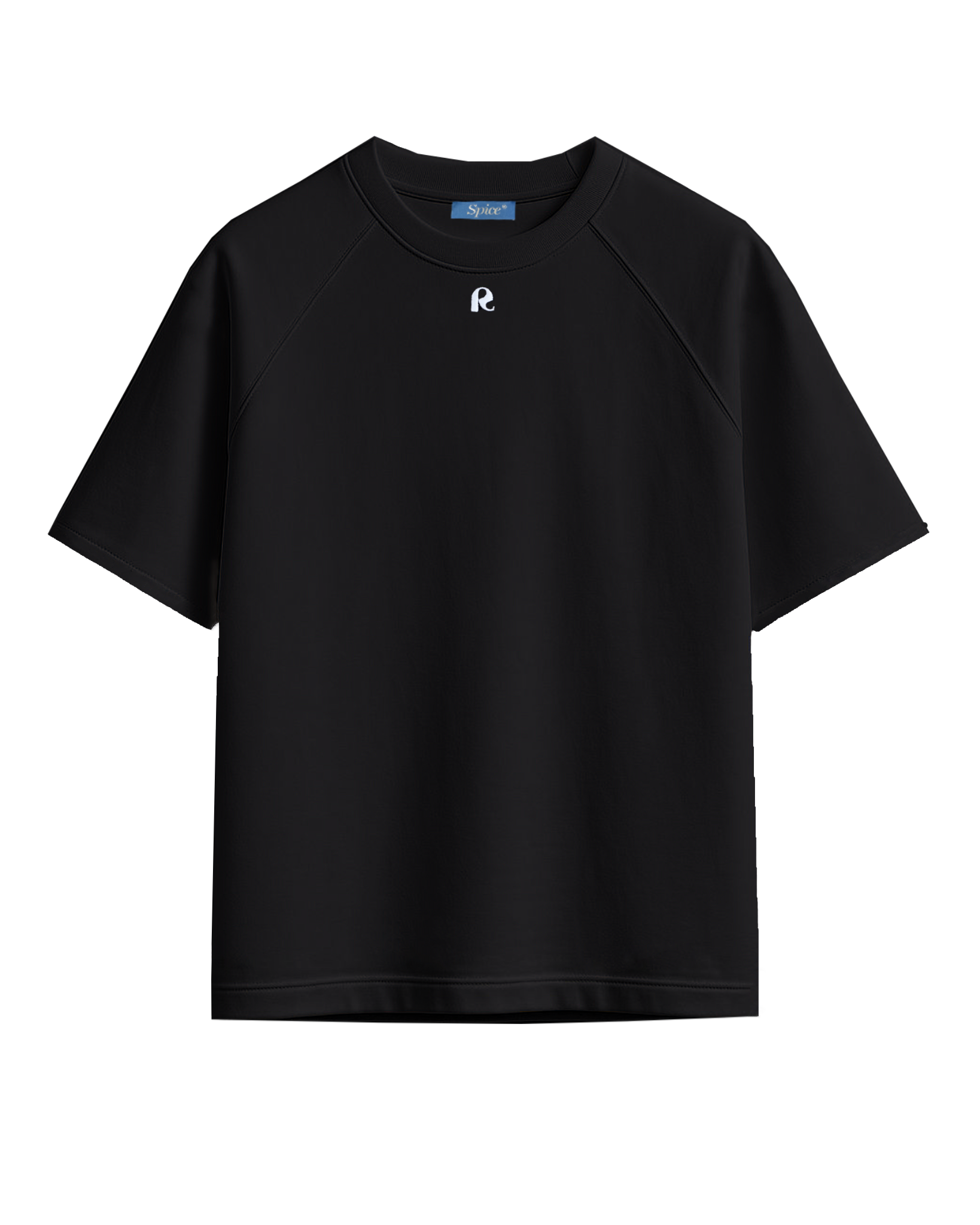 RAGLAN T-SHIRT 'RS' BLACK