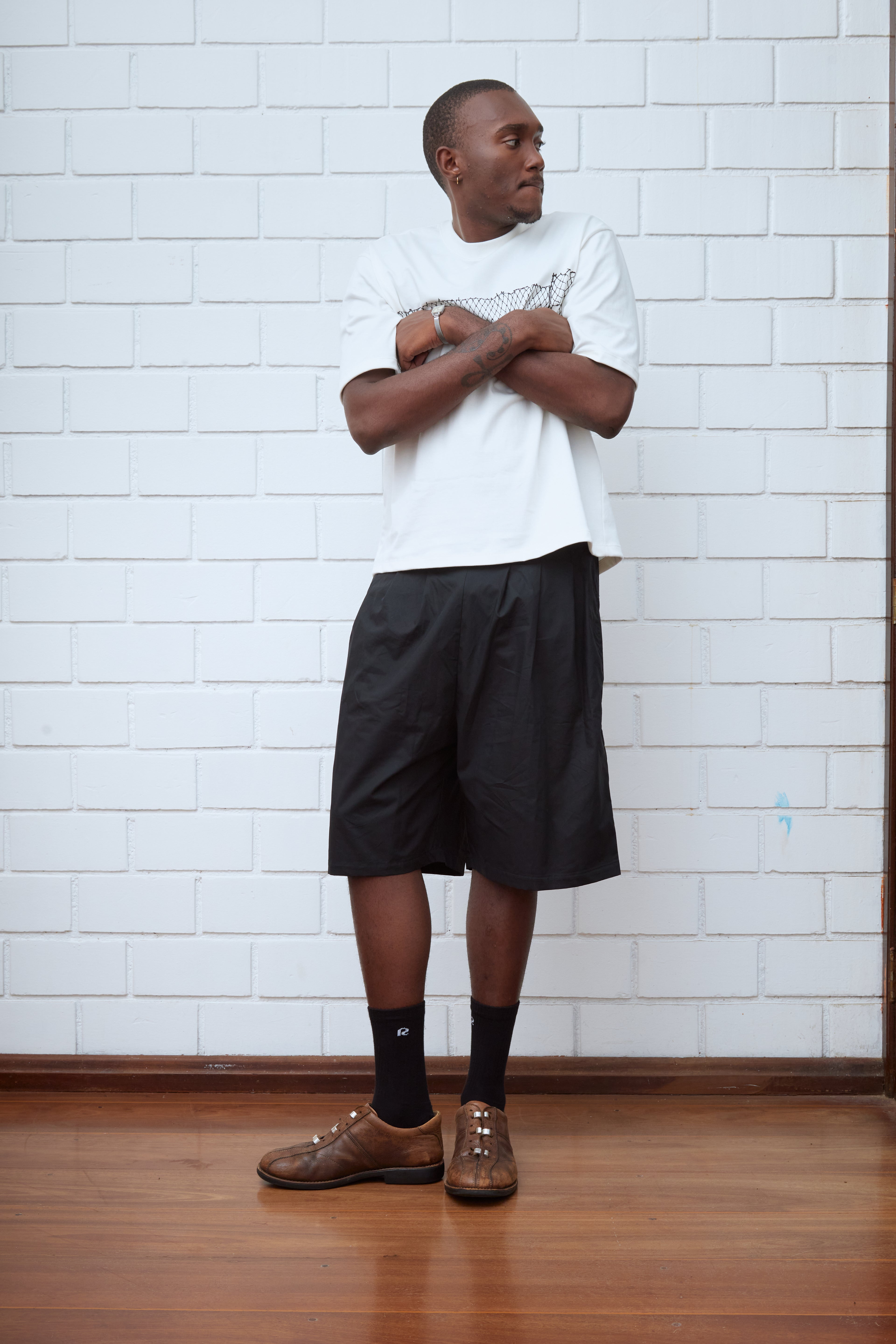 WIDE COTTON TECH SHORTS